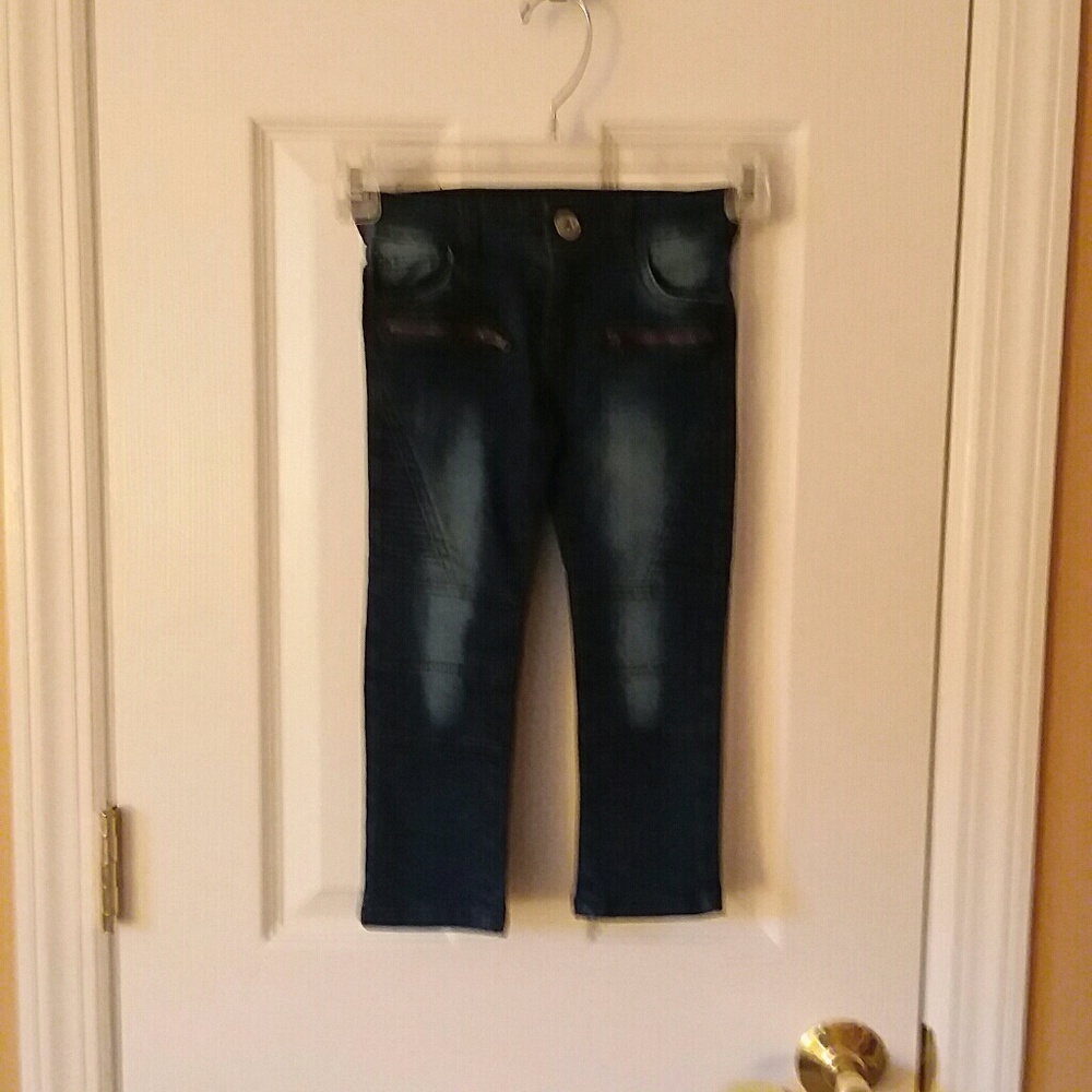 Pink Velvet Girls Blue Jeans
